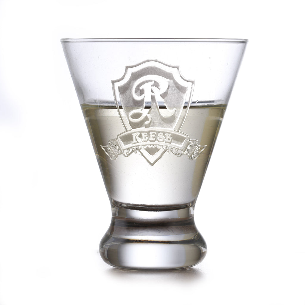 Engraved Martini Cosmopolitan Glass