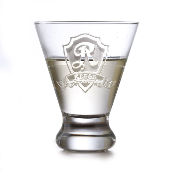 Engraved Martini Cosmopolitan Glass