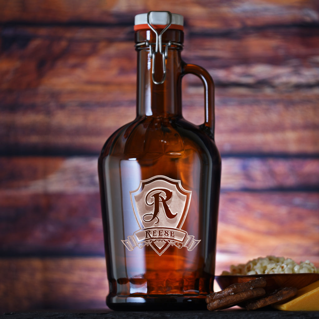 German Beer Growler, Engraved