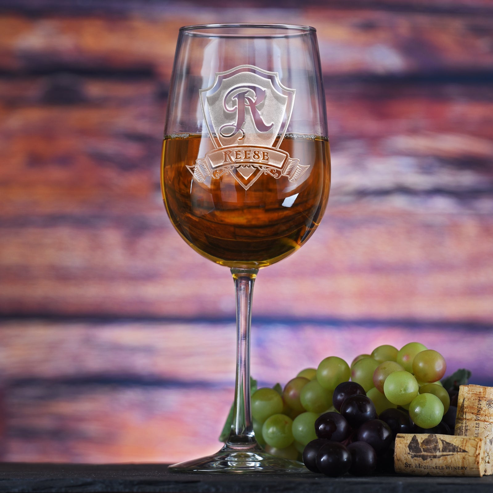 Custom, Engraved Wine Glass Gift (Set of 4)