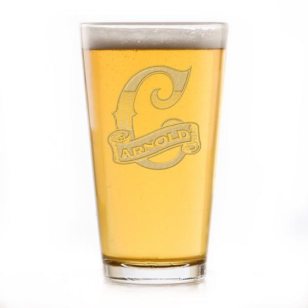 Custom Name Engraved Pint Pub Beer Glass