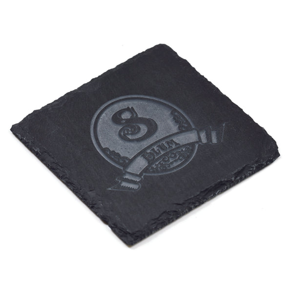 Custom Etched Slate Coasters, SET OF 4