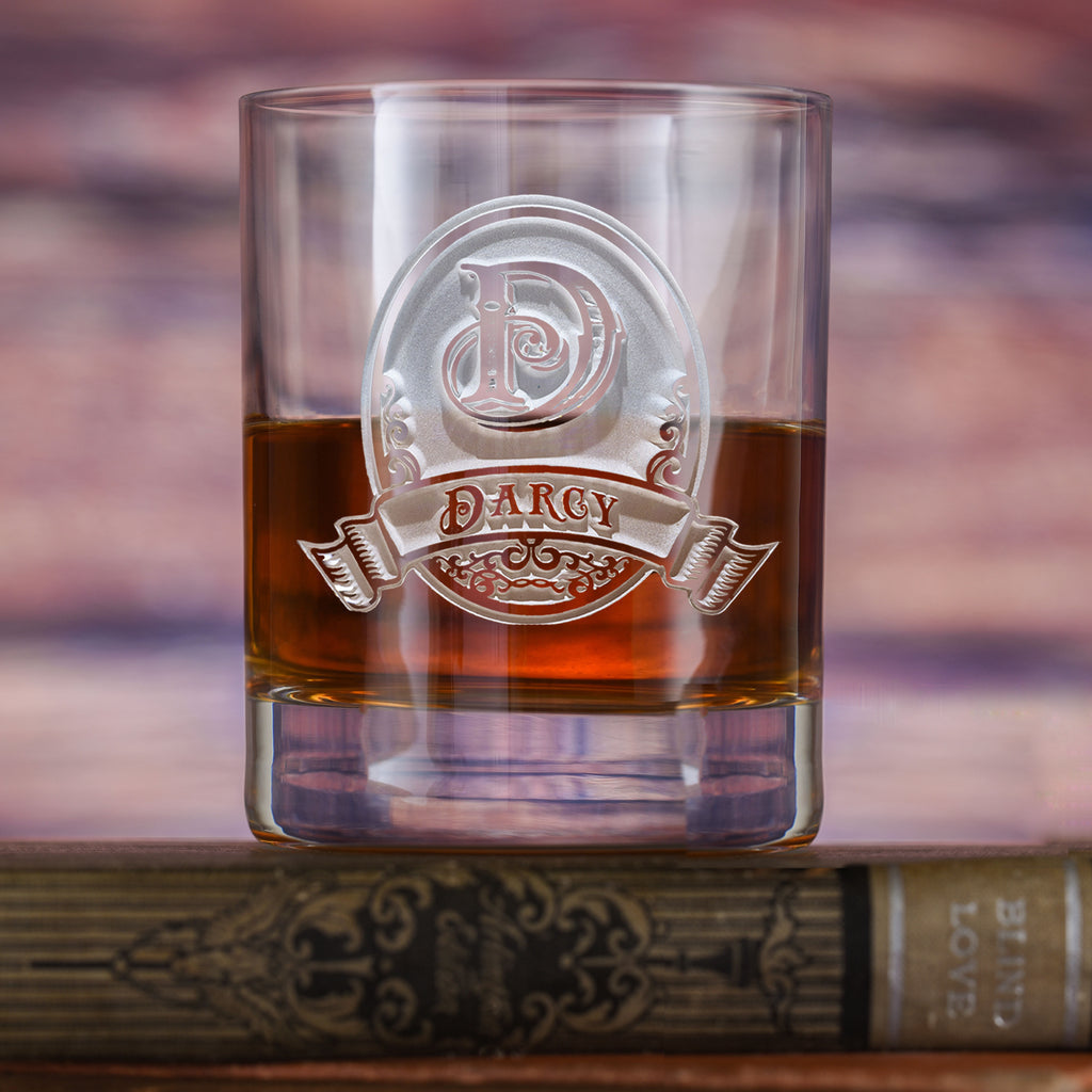 Personalized Stolzle Crystal Rocks, DOF Glass