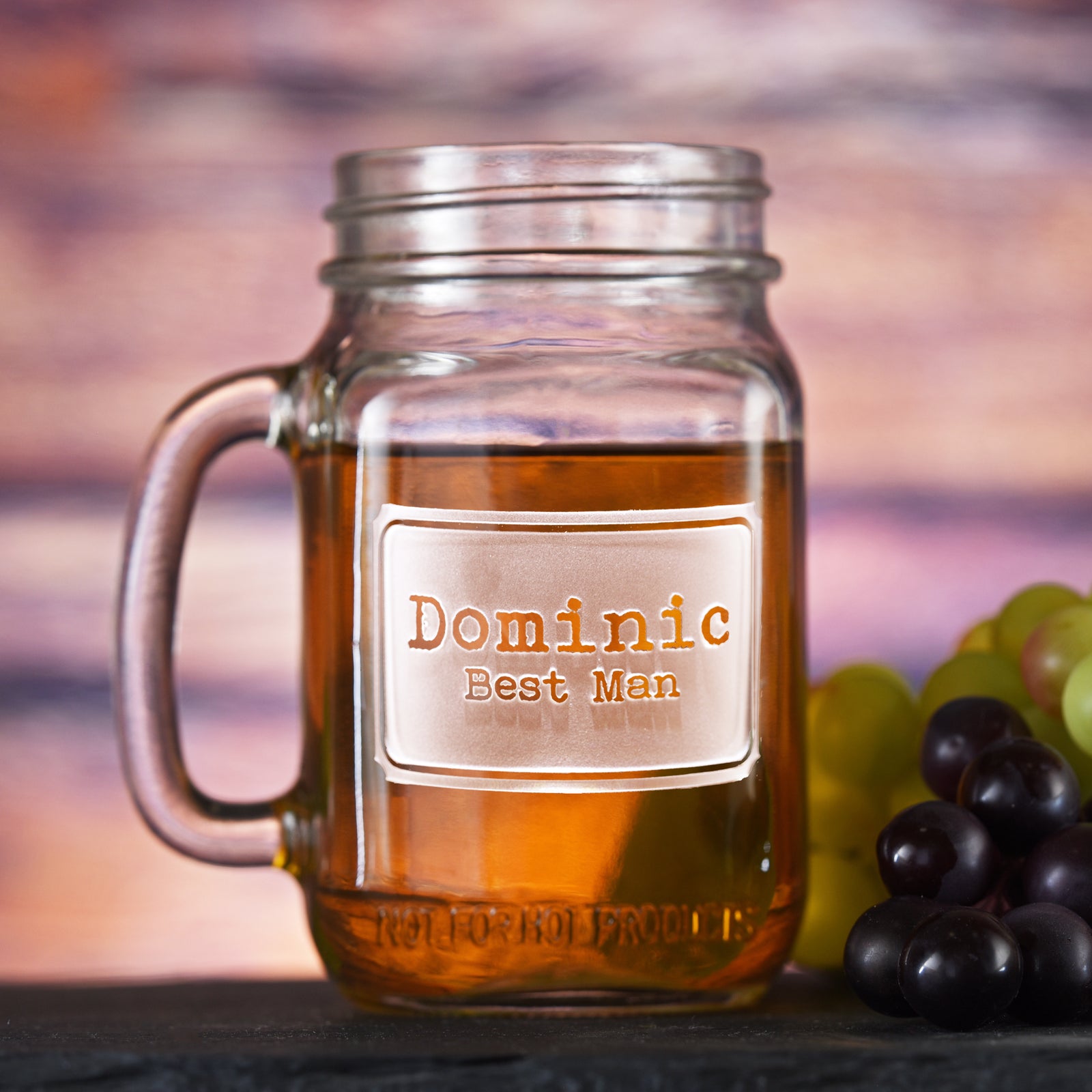 Country Wedding Jar Mugs