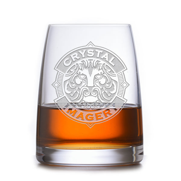 My Logo Engraved Whiskey Glass, Stolzle Crystal | Corporate Glassware