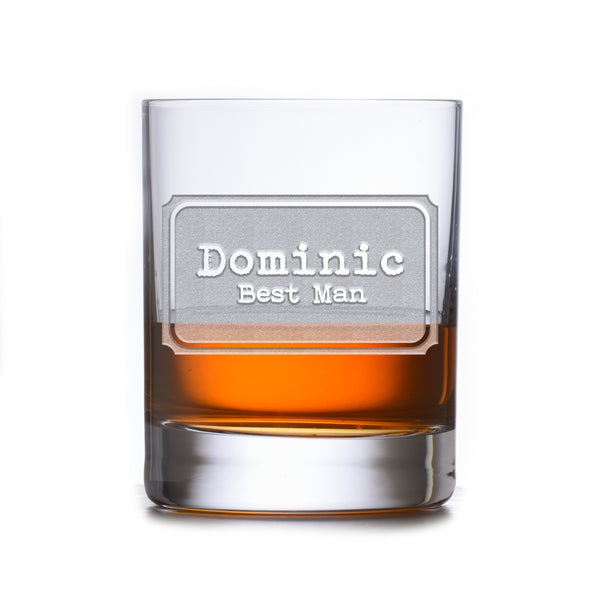 Best Man Gift Stolzle Crystal Rocks DOF Whiskey Glass