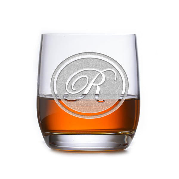 Personalized Stolzle Weinland Crystal Rocks Whiskey Glass