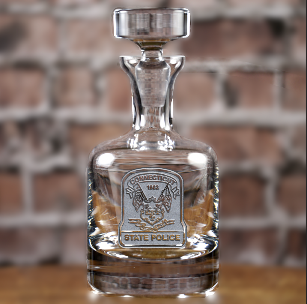 Connecticut State Police Decanter