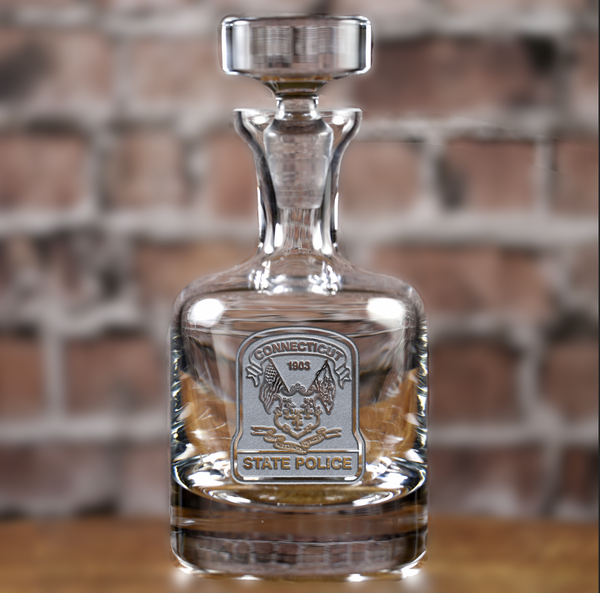 Connecticut State Police Decanter