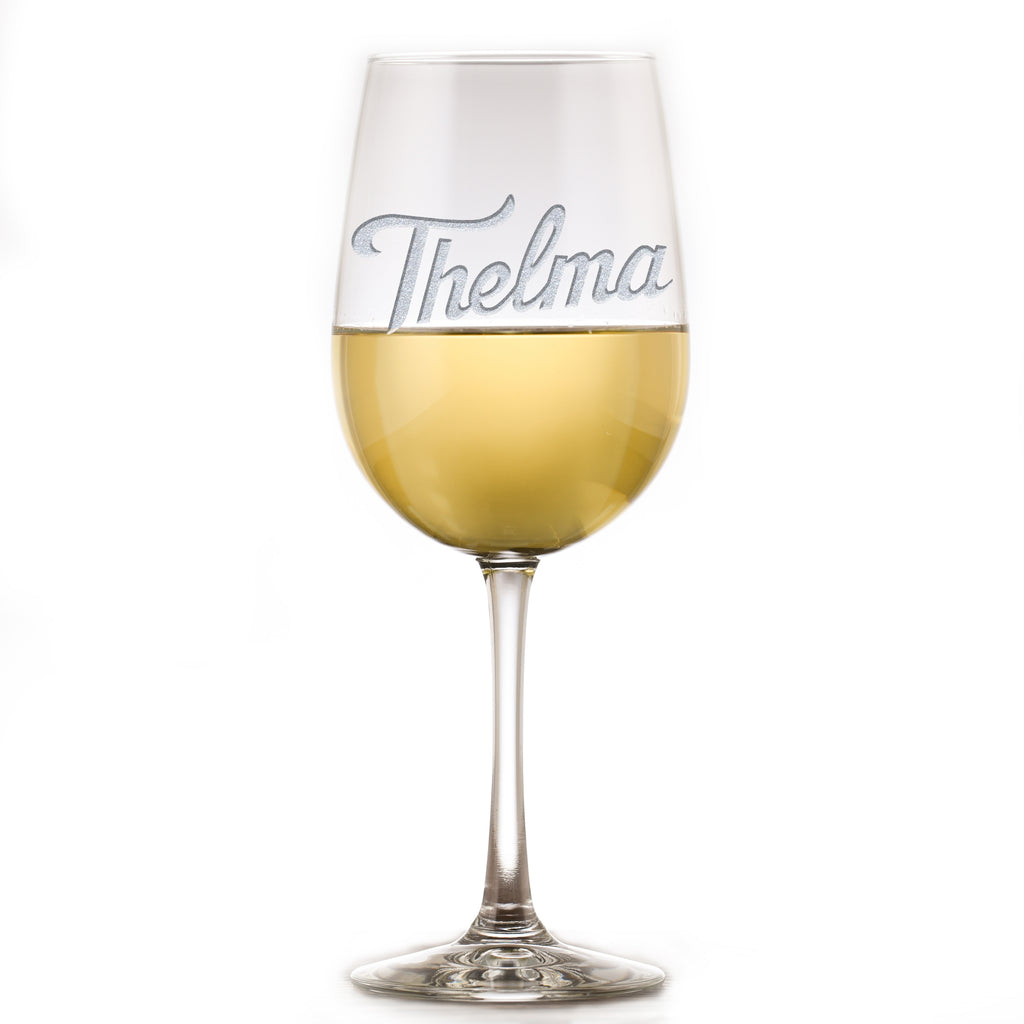 Thelma and Louise Engraved Wine Glass Gift Set