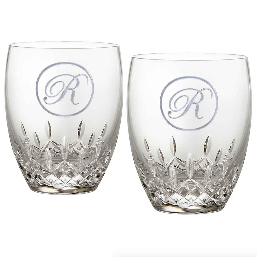 Engraved Waterford Crystal DOF, PAIR