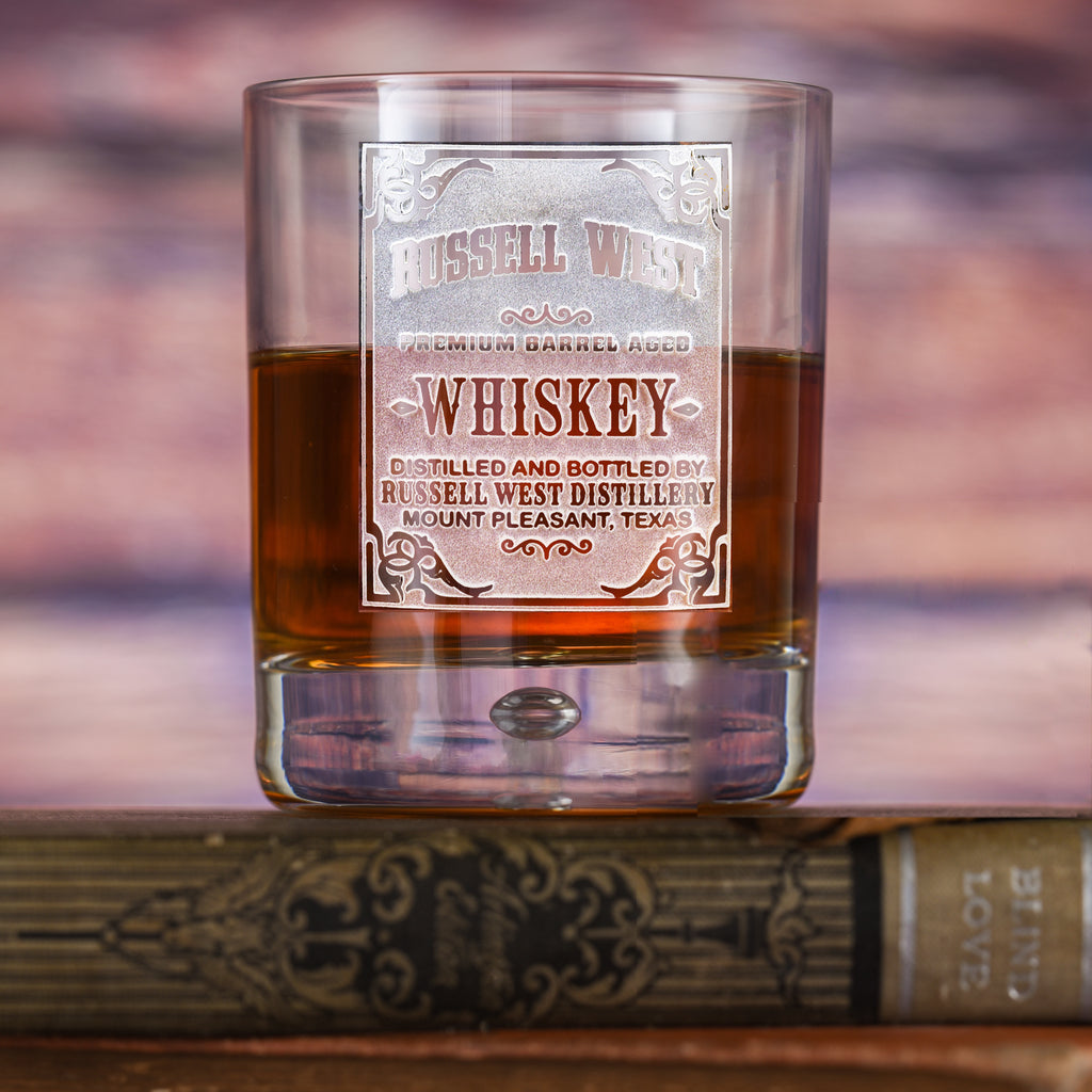 Distillery Whiskey Label Custom Bar Glass Gifts