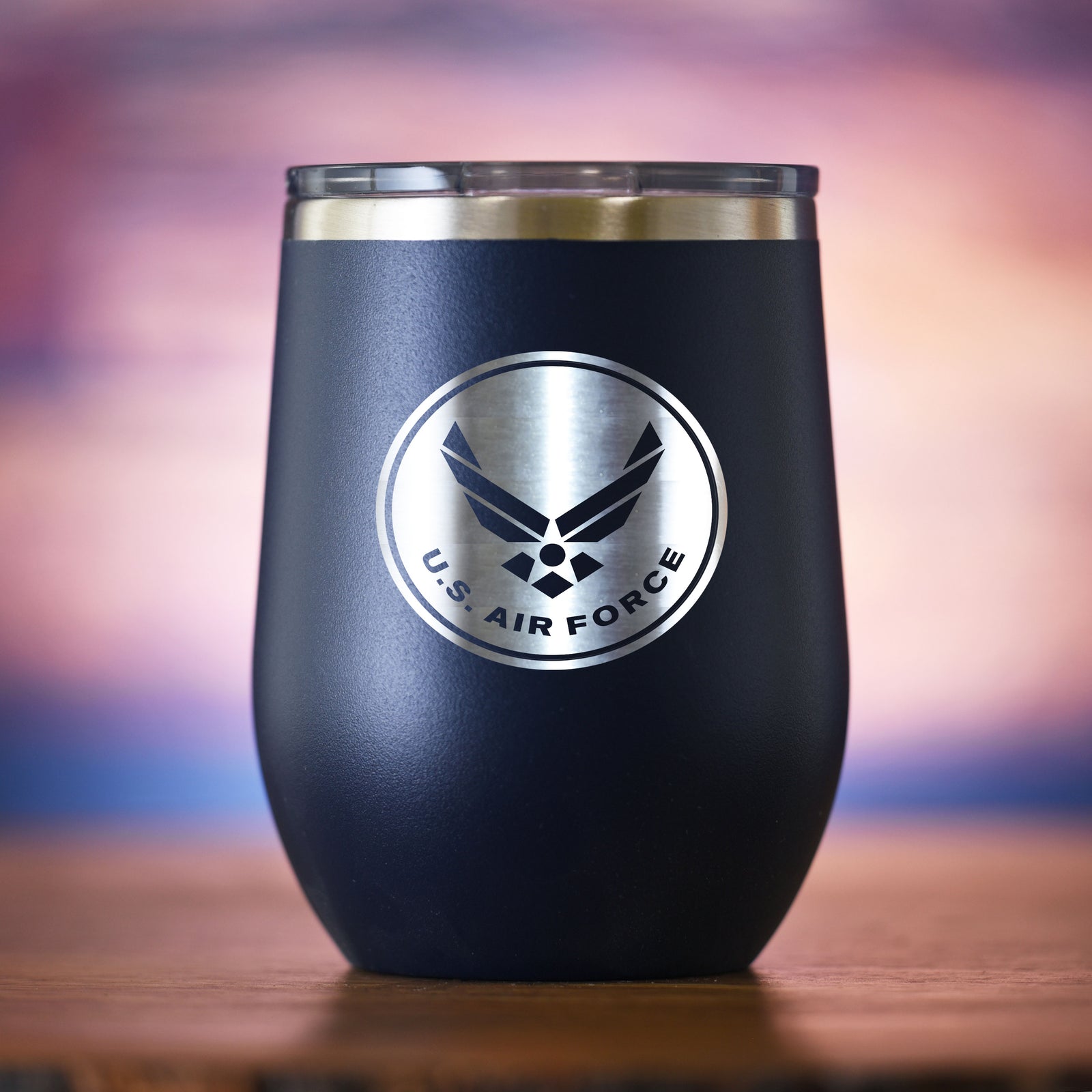 Air Force Stemless Wine, Travel Tumbler