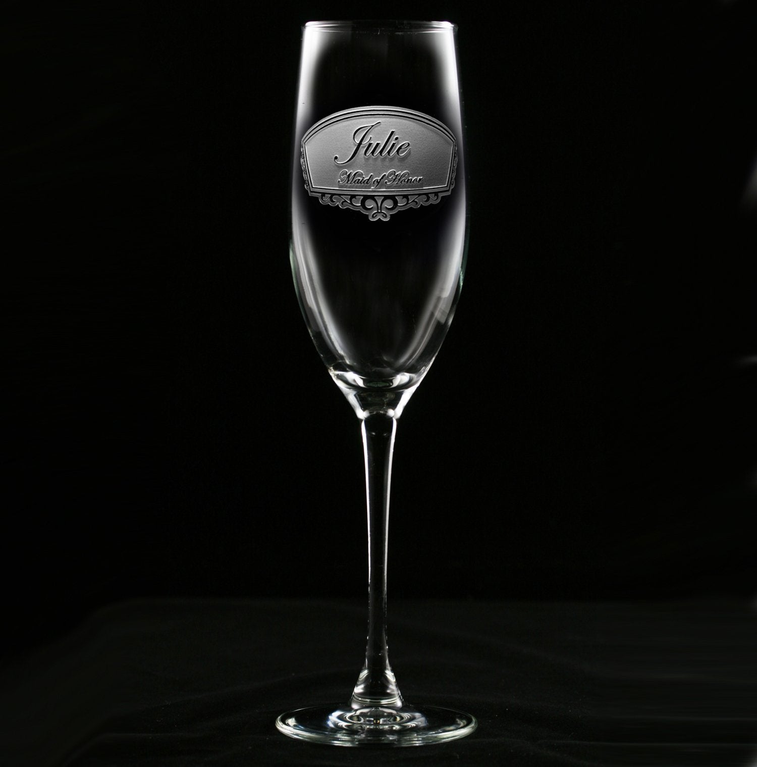 Wedding Bridal Party Champagne Flutes Glasses Set