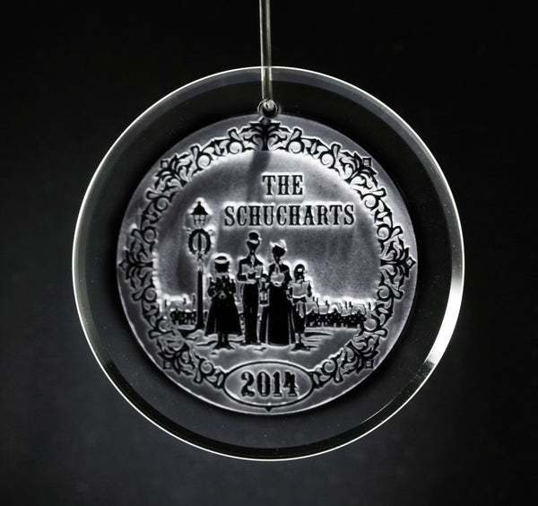 Engraved Family Christmas Ornament