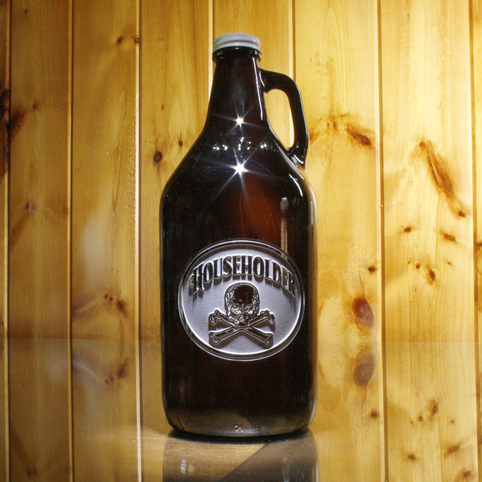 Beer Growler. Skull and Bones