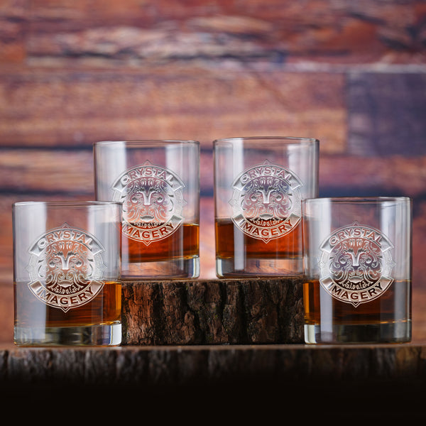 Logo Standard Bourbon Whiskey Glass (Set of 4)