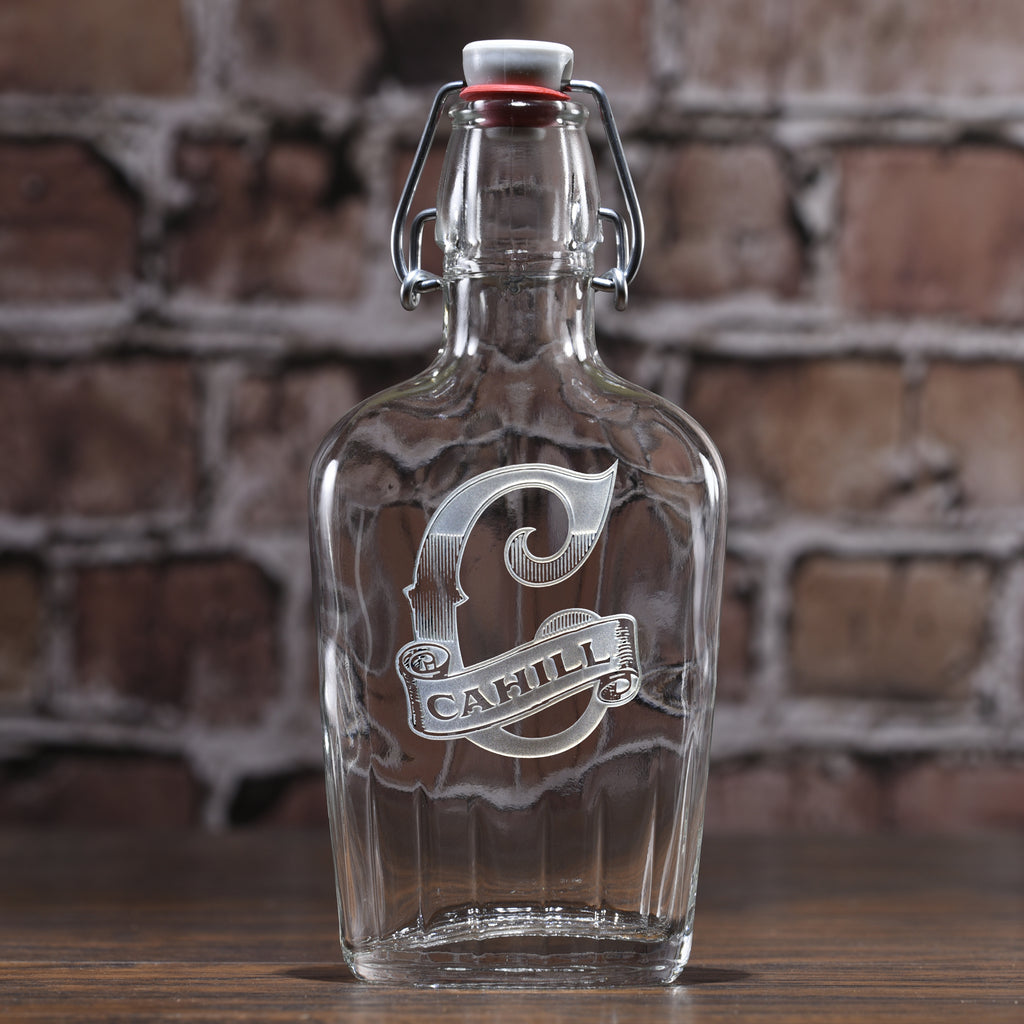 Carnivale Personalized Engraved Bourbon Flask
