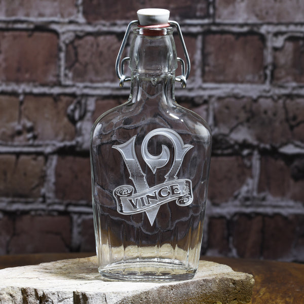 Carnivale Personalized Engraved Bourbon Flask