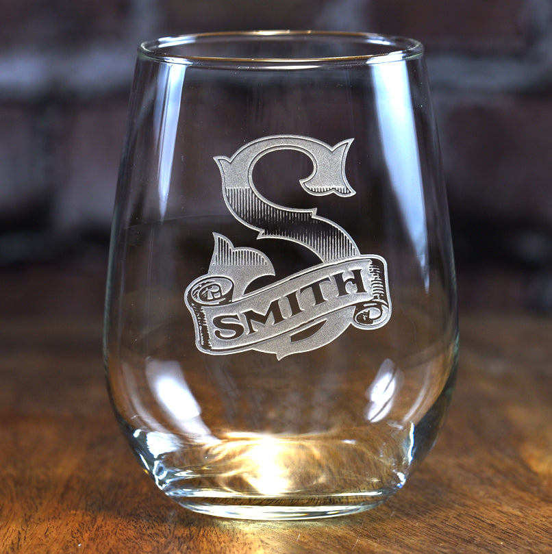Cool Personalized Engraved Stemless Wine Gift Set
