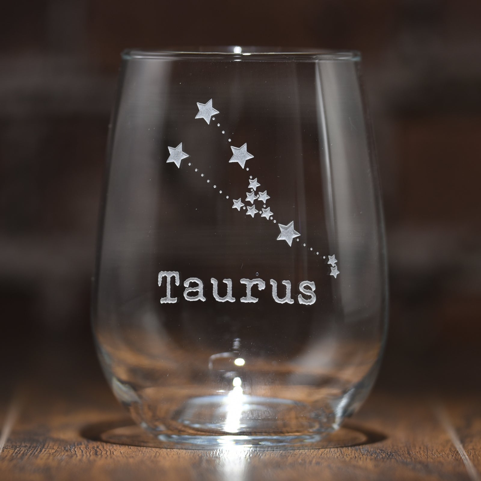 Zodiac Sign, Constellation Stemless Wine