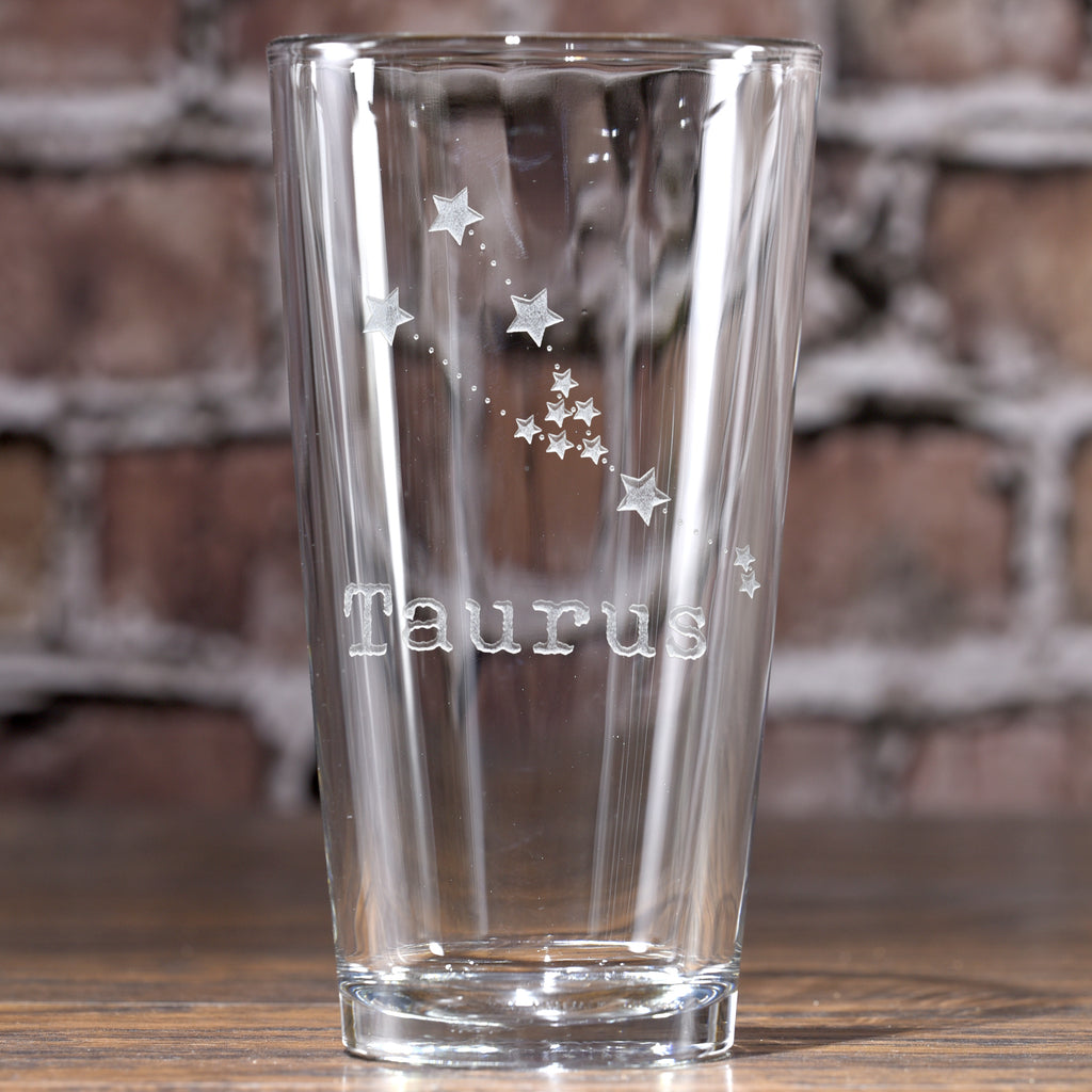Constellation Zodiac Sign Pint Pub Glass Gift