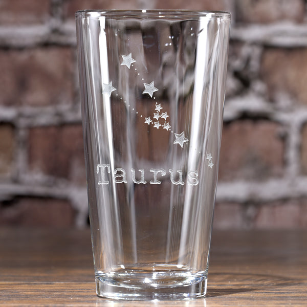 Constellation Zodiac Sign Pint Pub Glass Gift
