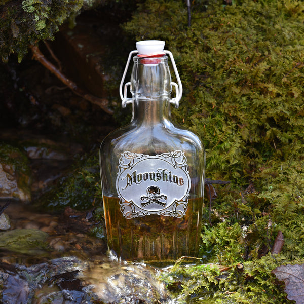 Skull and Bones Moonshine Flask