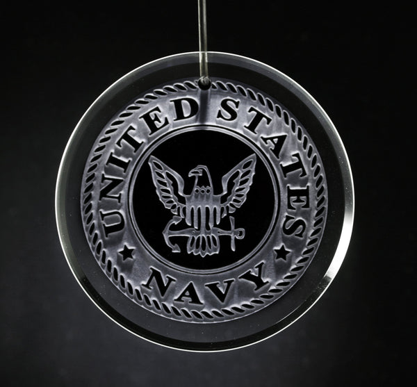 Navy Seal Glass Ornament