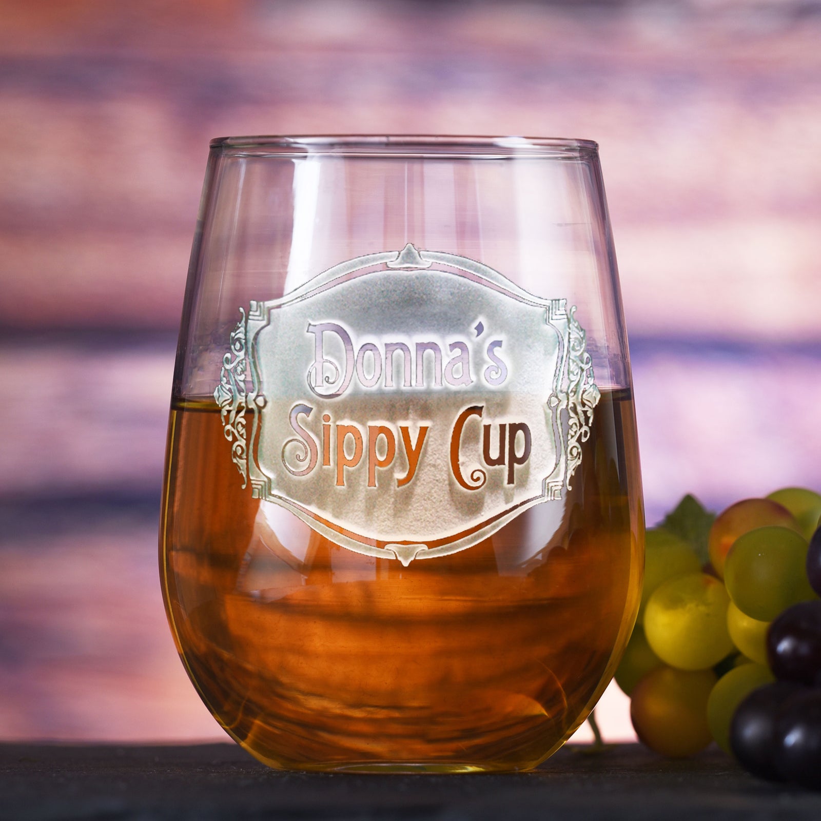 Personalized Sippy Cup Stemless