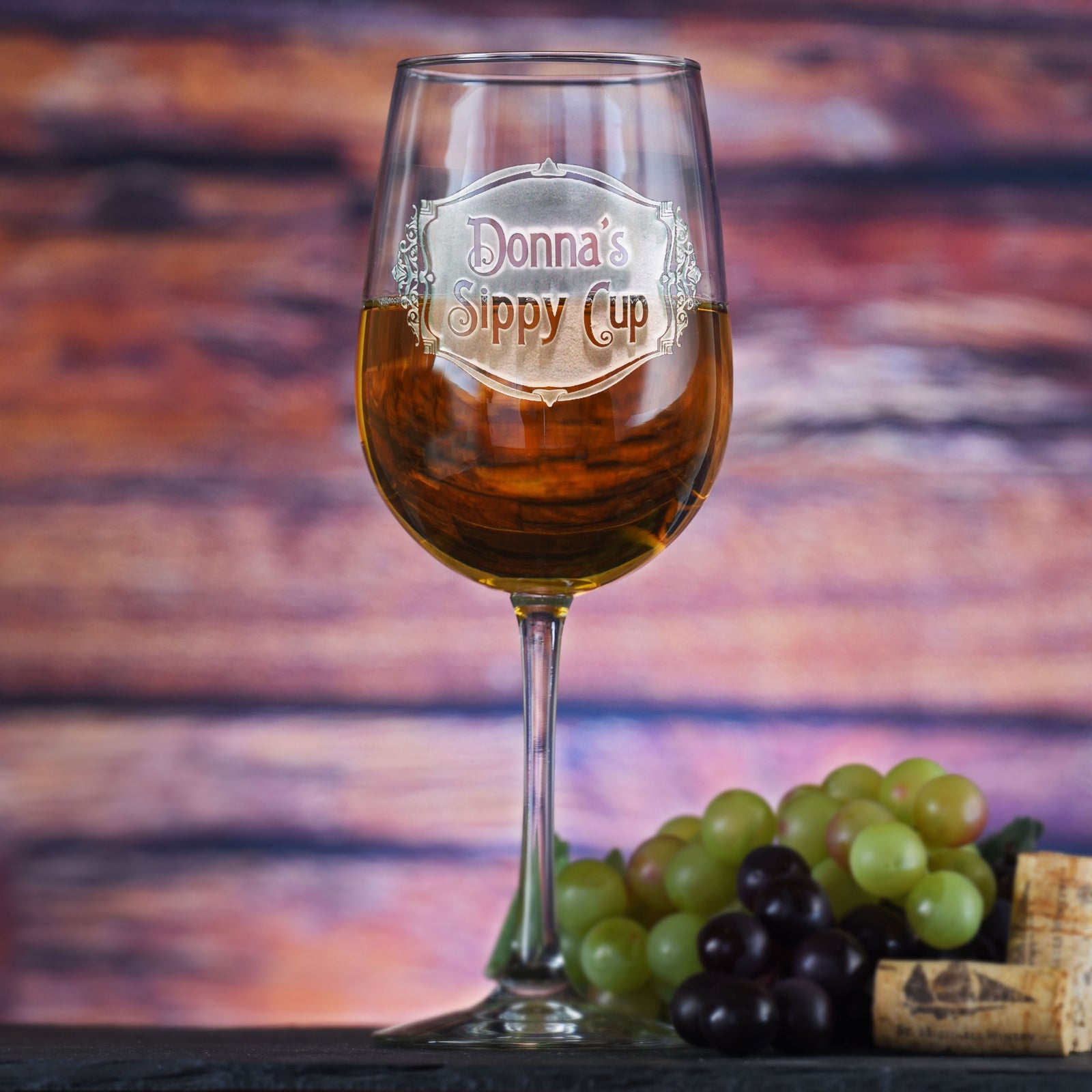 Personalized Sippy Cup, Wine Glass