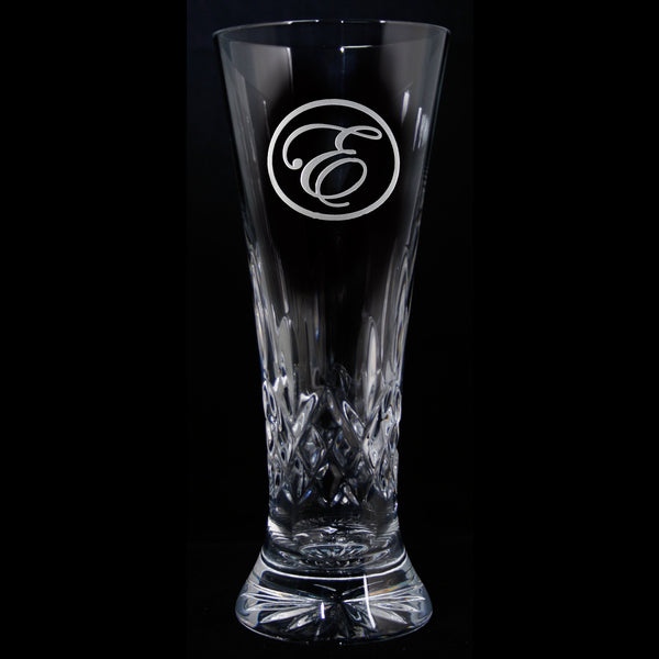 Engraved Crystal Beer Pilsner, PAIR