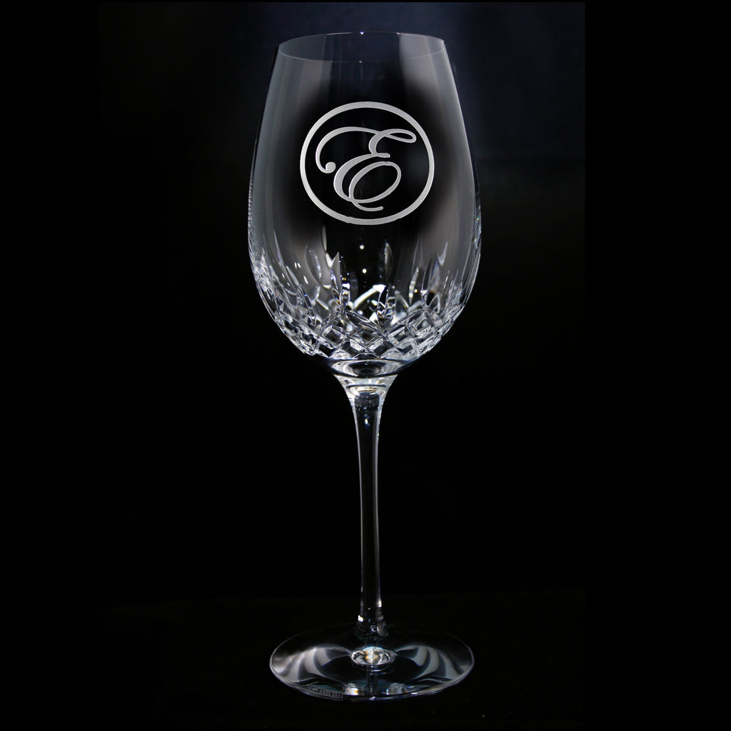 Engraved Waterford Wine Glass