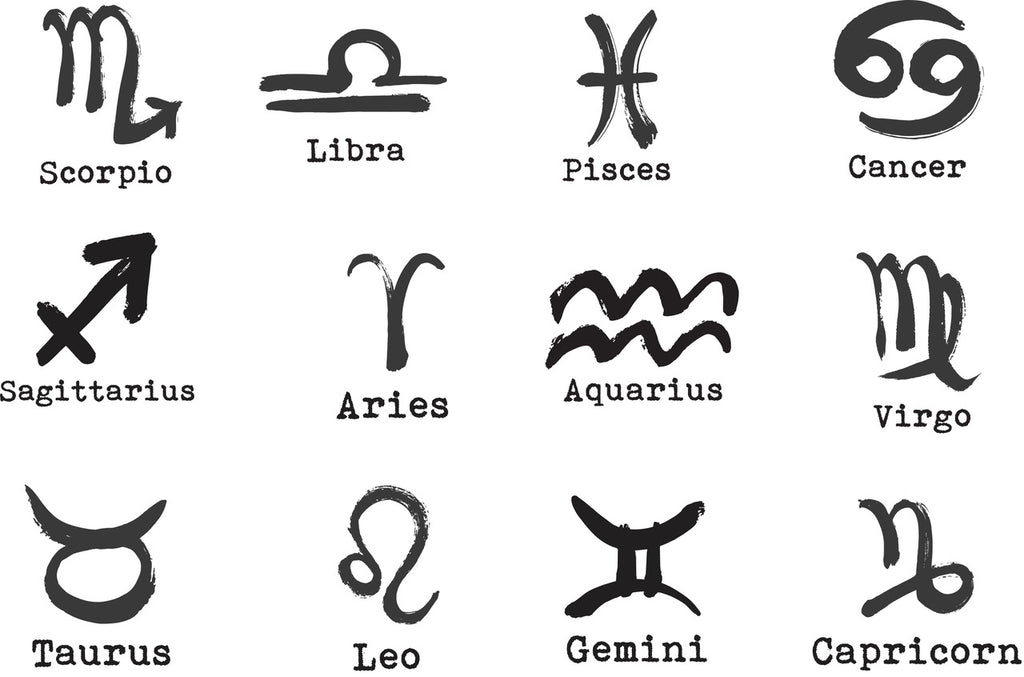 Zodiac Sign Engraved Wine Glass Gift