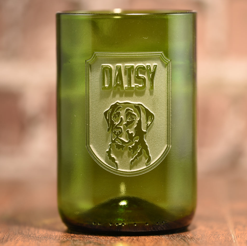 New Pet Lover Gifts, Dog Breed and Name on Glass