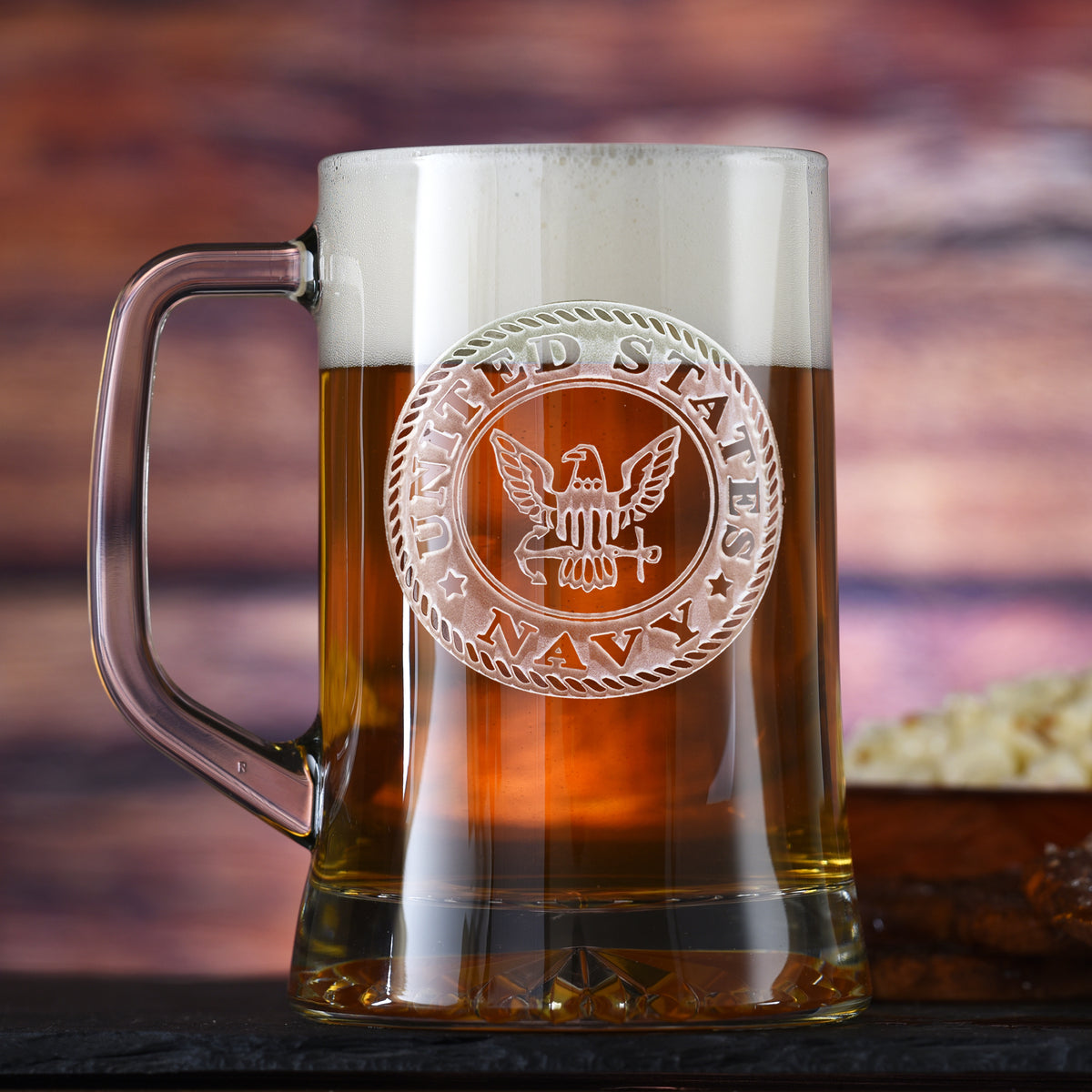 Personalized Beer Glasses - Diamond