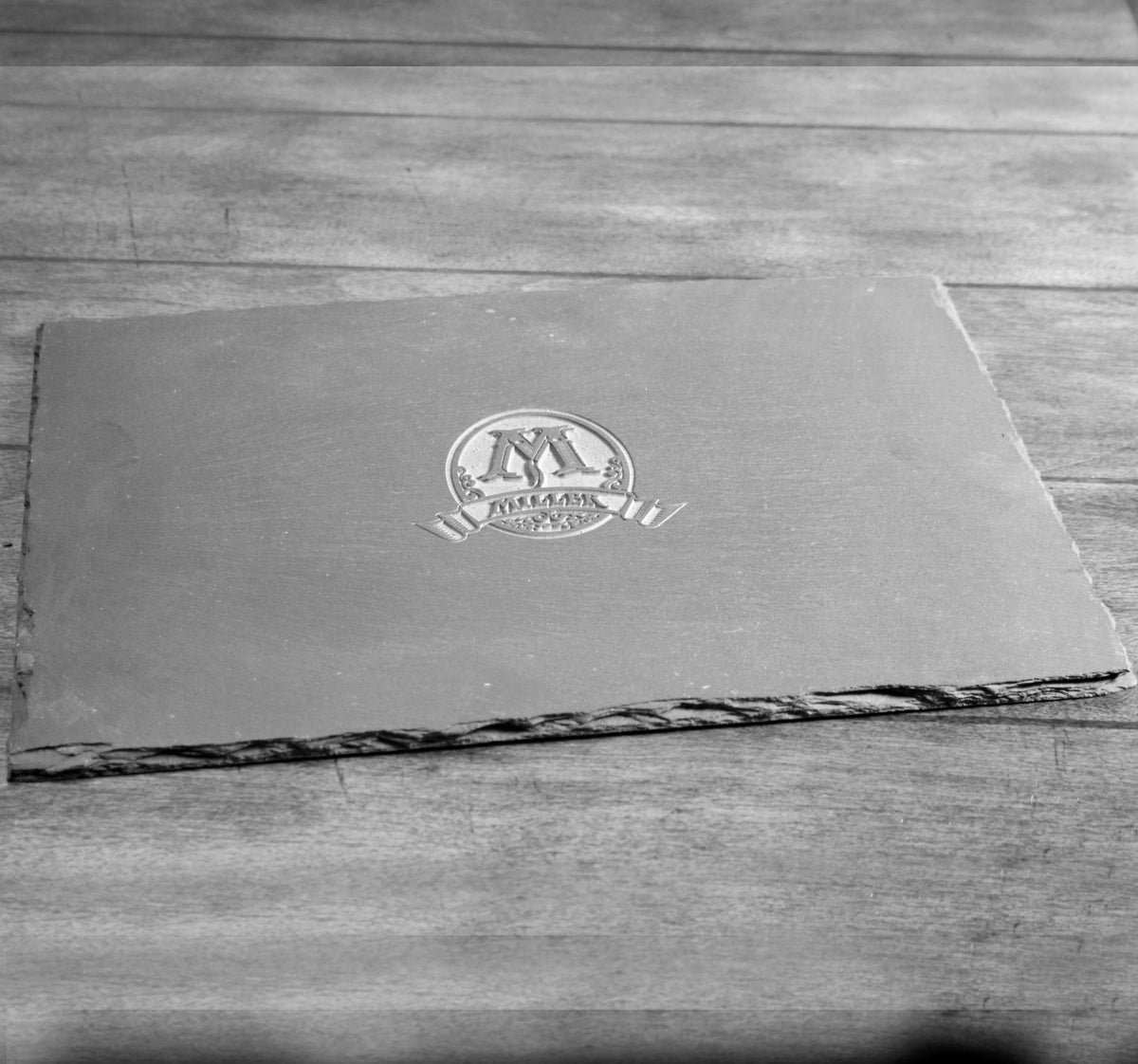 Slate Cheese with Custom Logo