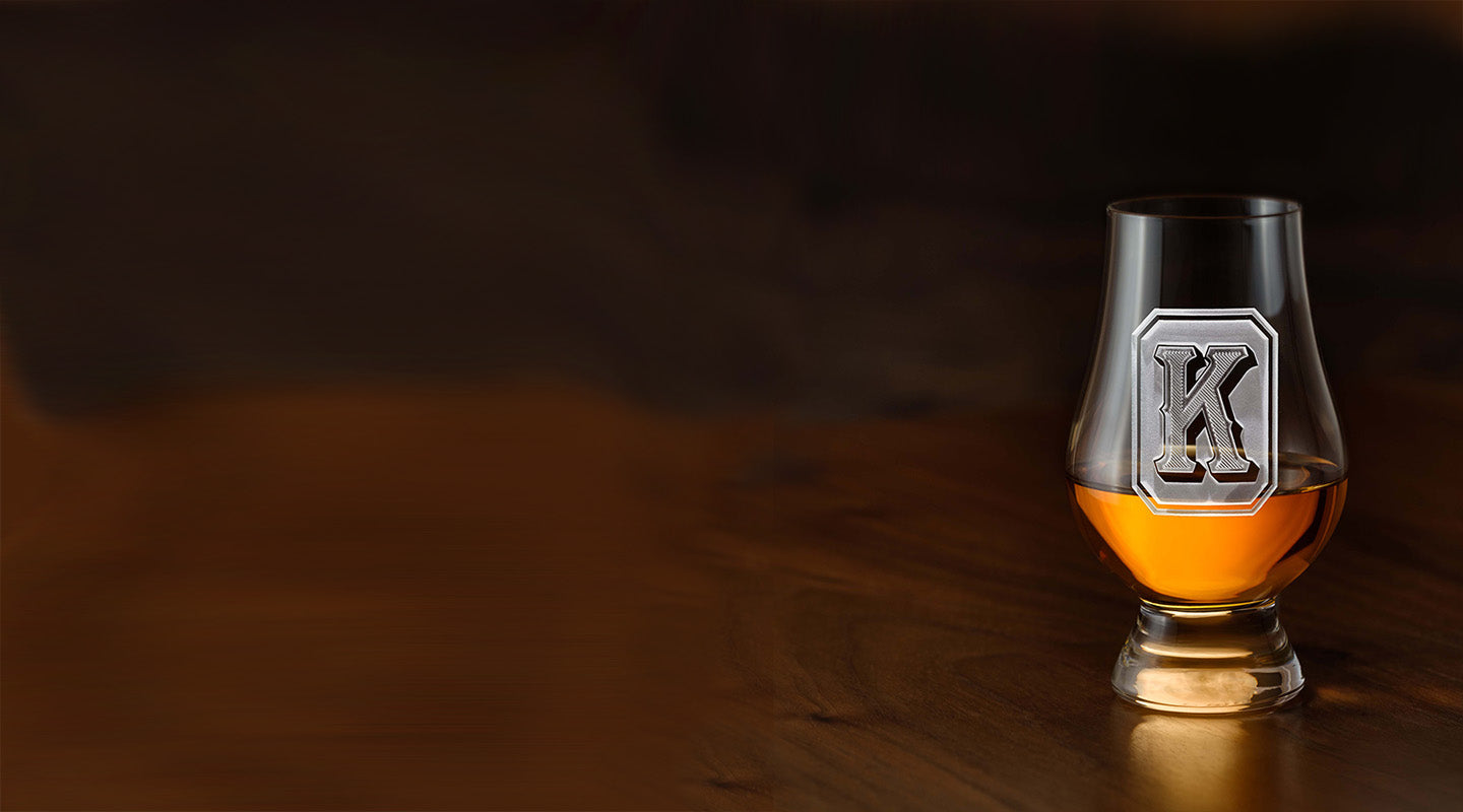 Custom deep engraved whiskey, bourbon, scotch double old fashioned rocks glasses. Personalized gifts.