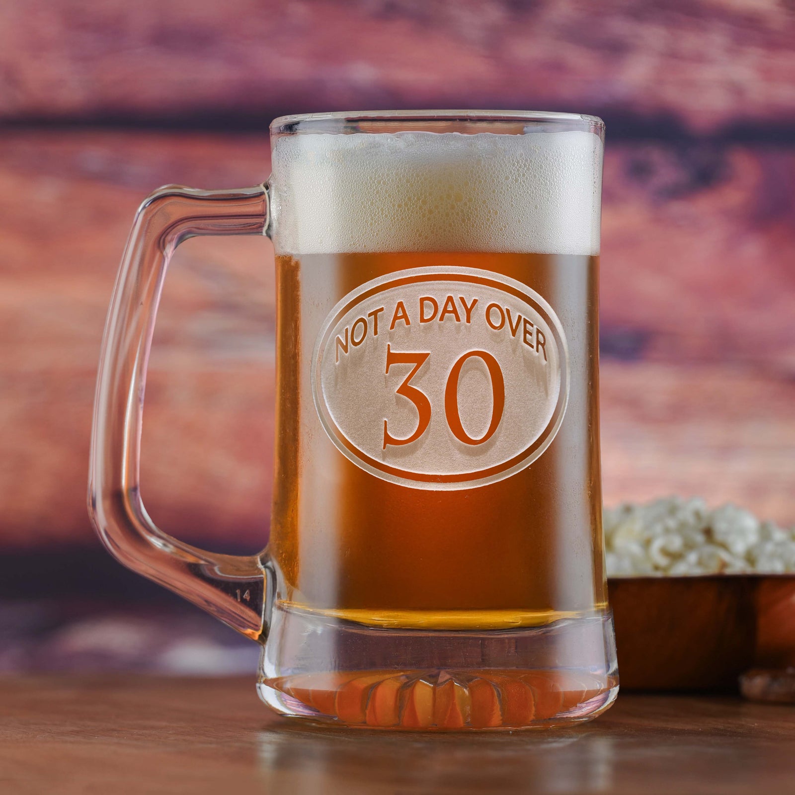 Engraved 30th Birthday Beer Mug