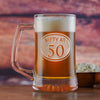 Engraved 50th Birthday Beer mug