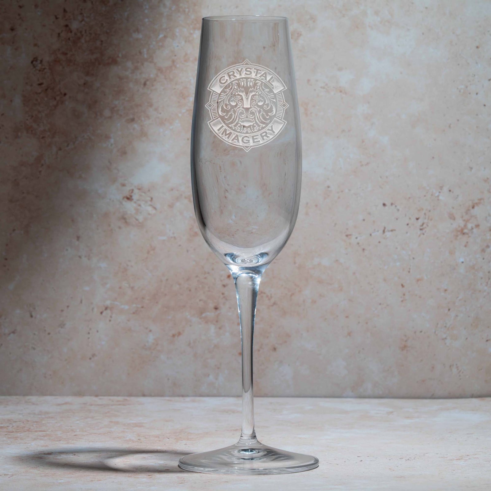Bormioli Crescendo 8.25oz Champagne Flute- Single Glass - Logo Engraved