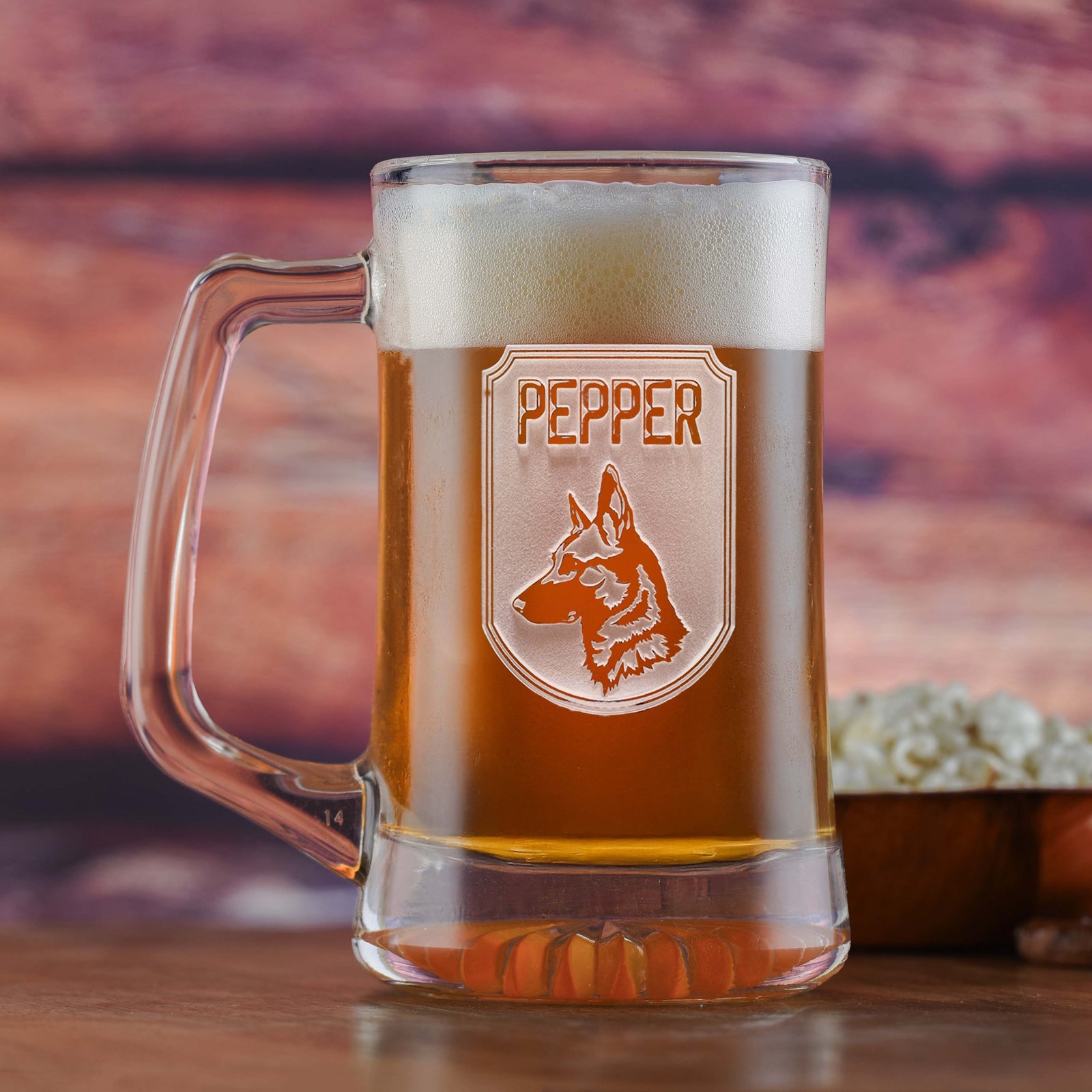 Man's Best Friend, Pet Lover Gift, Personalized Dog Beer Mug