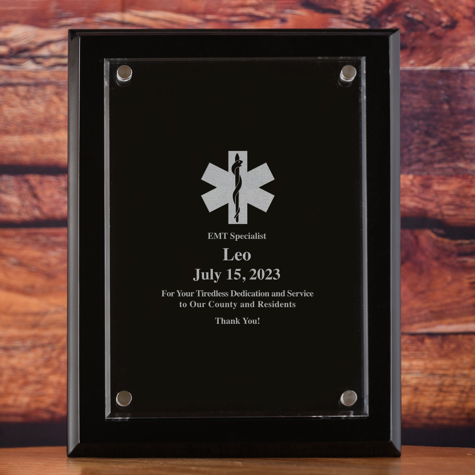 EMT, First Responder, Wall Plaque, Recognition Award