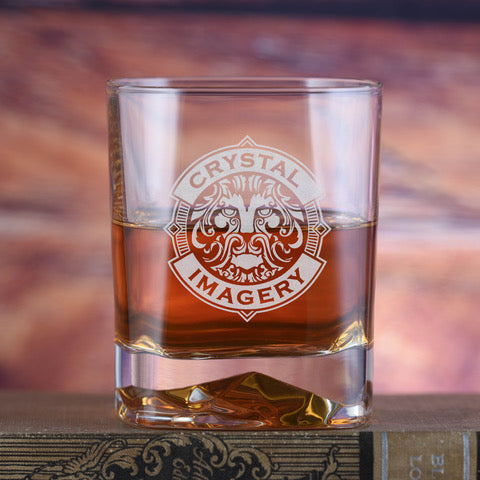 Laser Etched Your Logo, Bormioli On The Rocks Crystal Glass