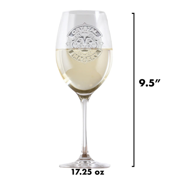 Laser Etched My Own Logo Stolzle Crystal White Wine Glasses