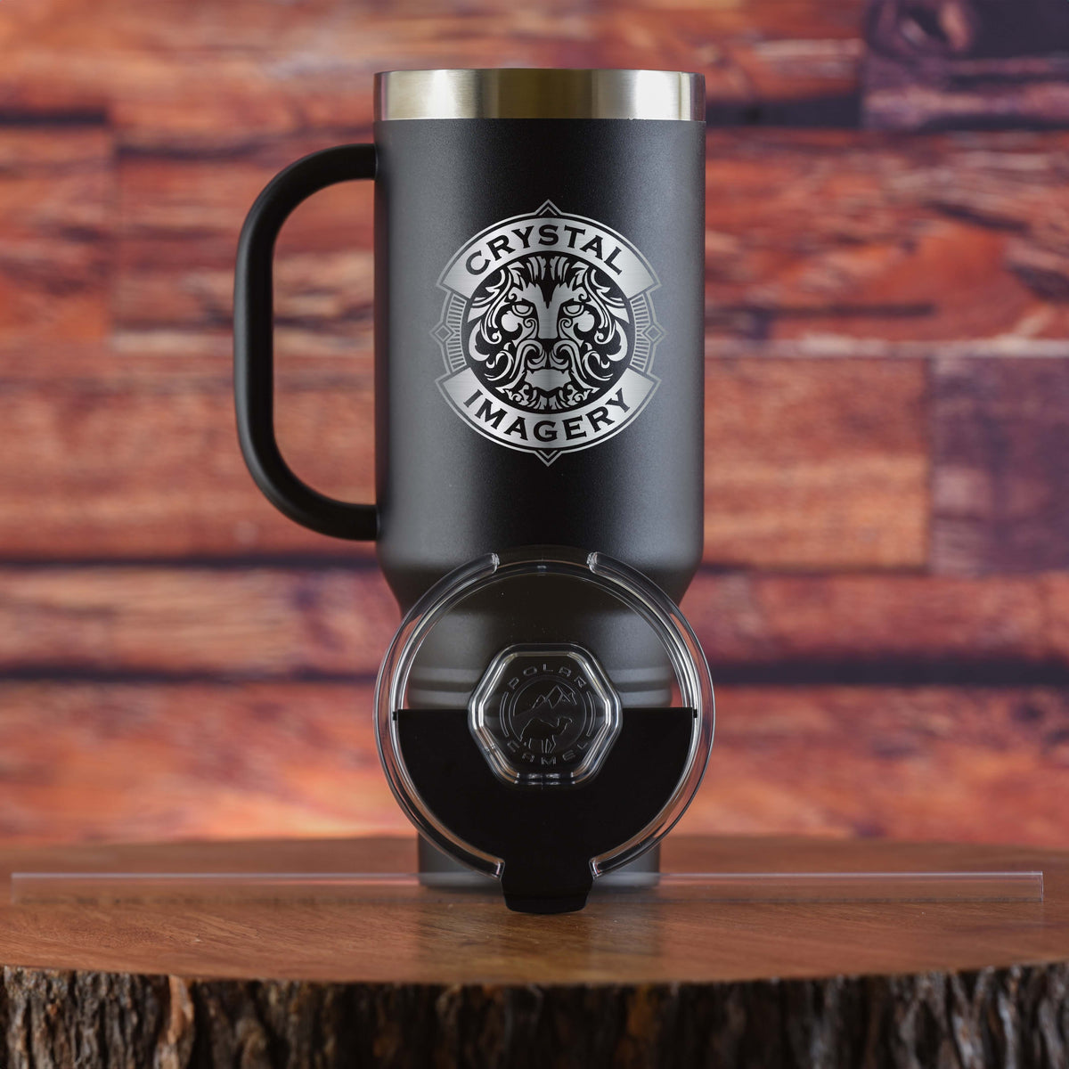 Your Logo 40oz Travel Mug With Handle Straw Included