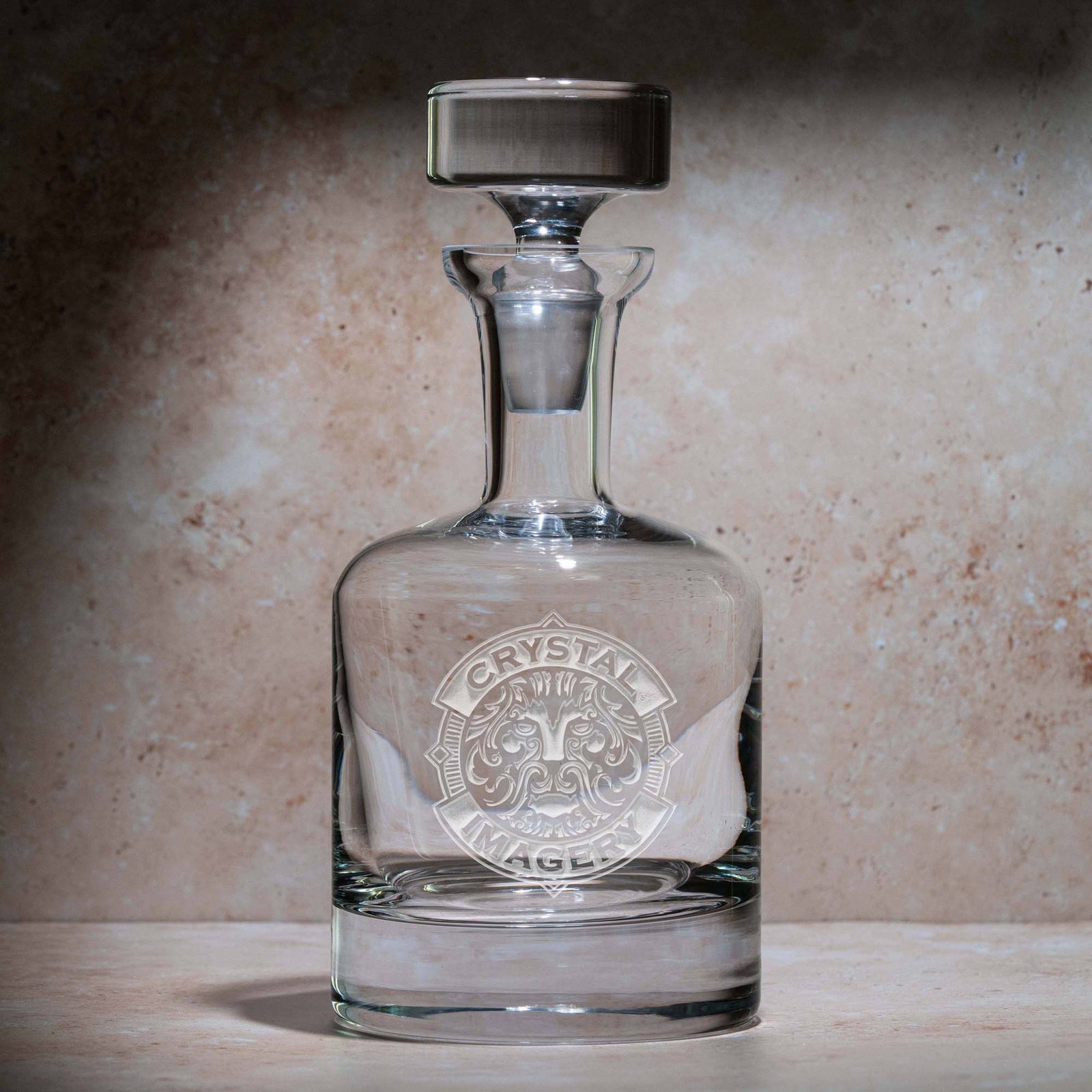 Corporate Logo, Scotch Decanter, Engraved