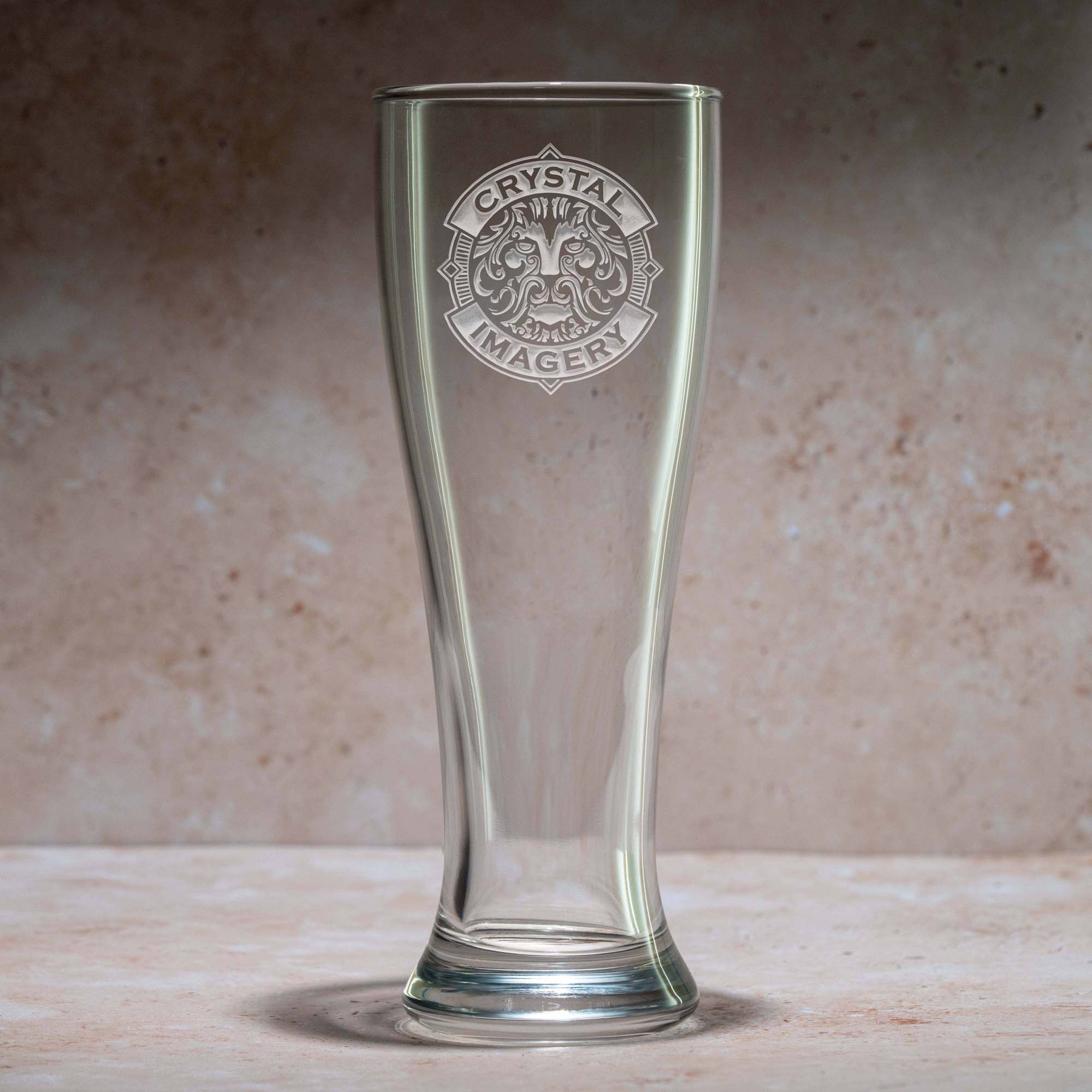 Crystal Imagery Pilsner Glass