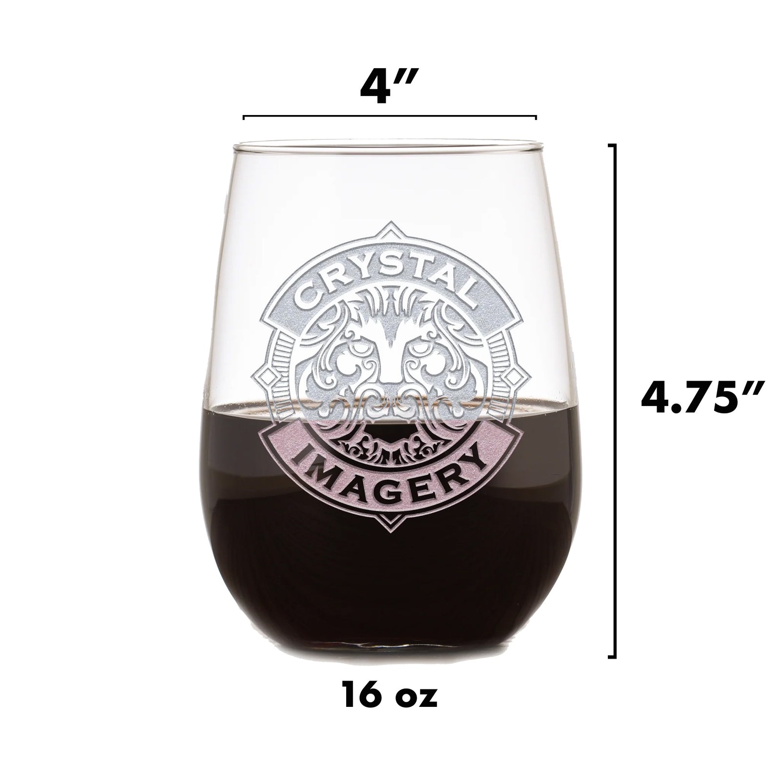 Engraved Wine Cellar Sign, Stemless Glass