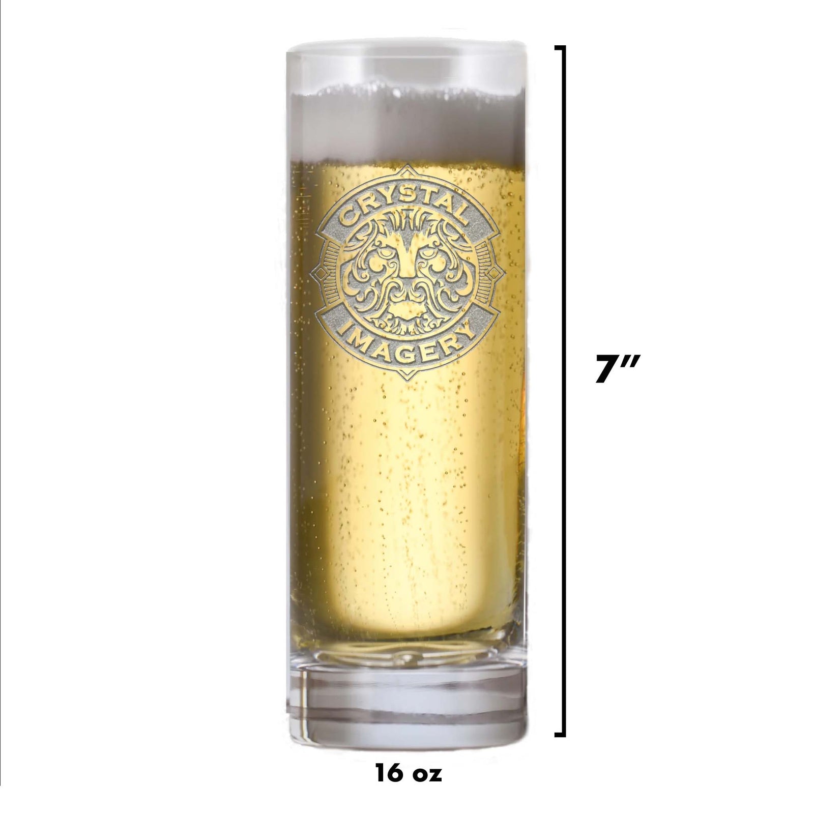 Your Logo Stolzle Crystal Engraved New York Tall Tumbler